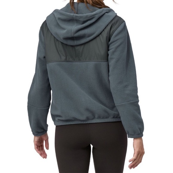 NWT Patagonia Women’s Microdini Fleece Hoody XS Nouveau Green Campfire Orange - Picture 8 of 14